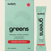 Switch Nutrition Greens Satchets - 20 x 5g Sachets - Strawberry Kiwi