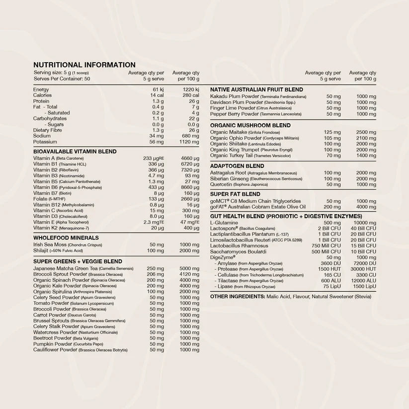 Switch Nutrition Greens Satchets - 20 x 5g Sachets - Strawberry Kiwi