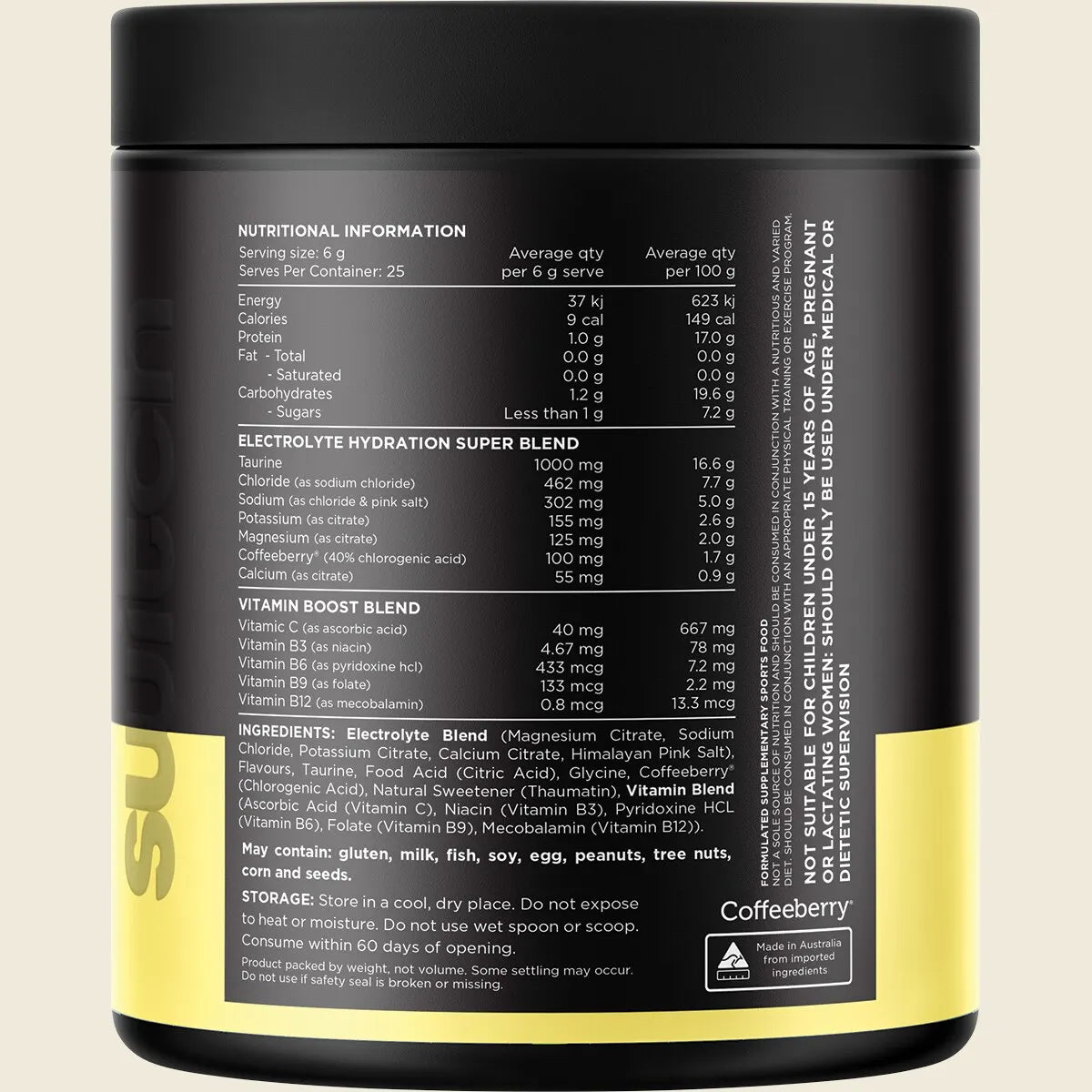 Switch Nutrition Hydrate Powder - 150g (25 Serves) - Kiwi Watermelon