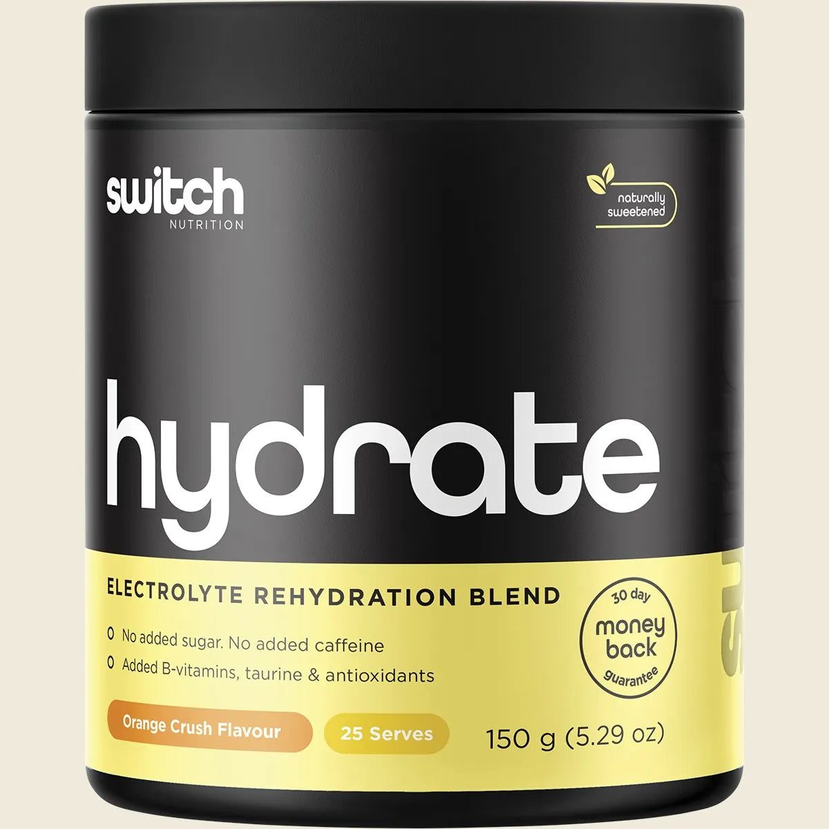 Switch Nutrition Hydrate Powder - 150g (25 Serves) - Orange Crush