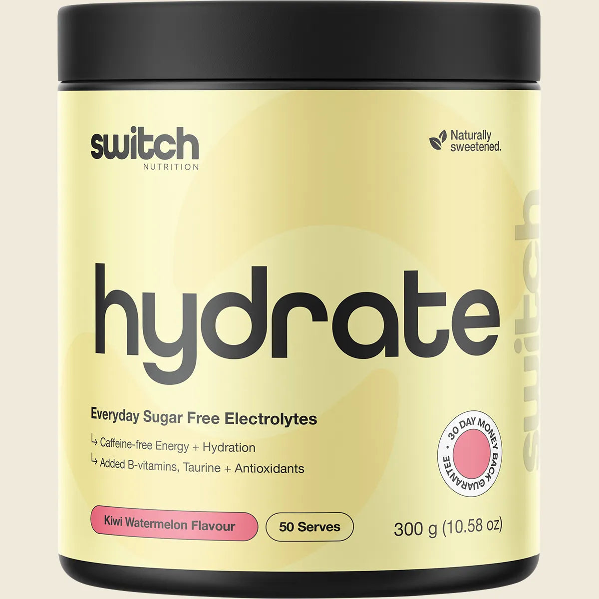 Switch Nutrition Hydrate Powder - 300g (50 Serves) - Kiwi Watermelon