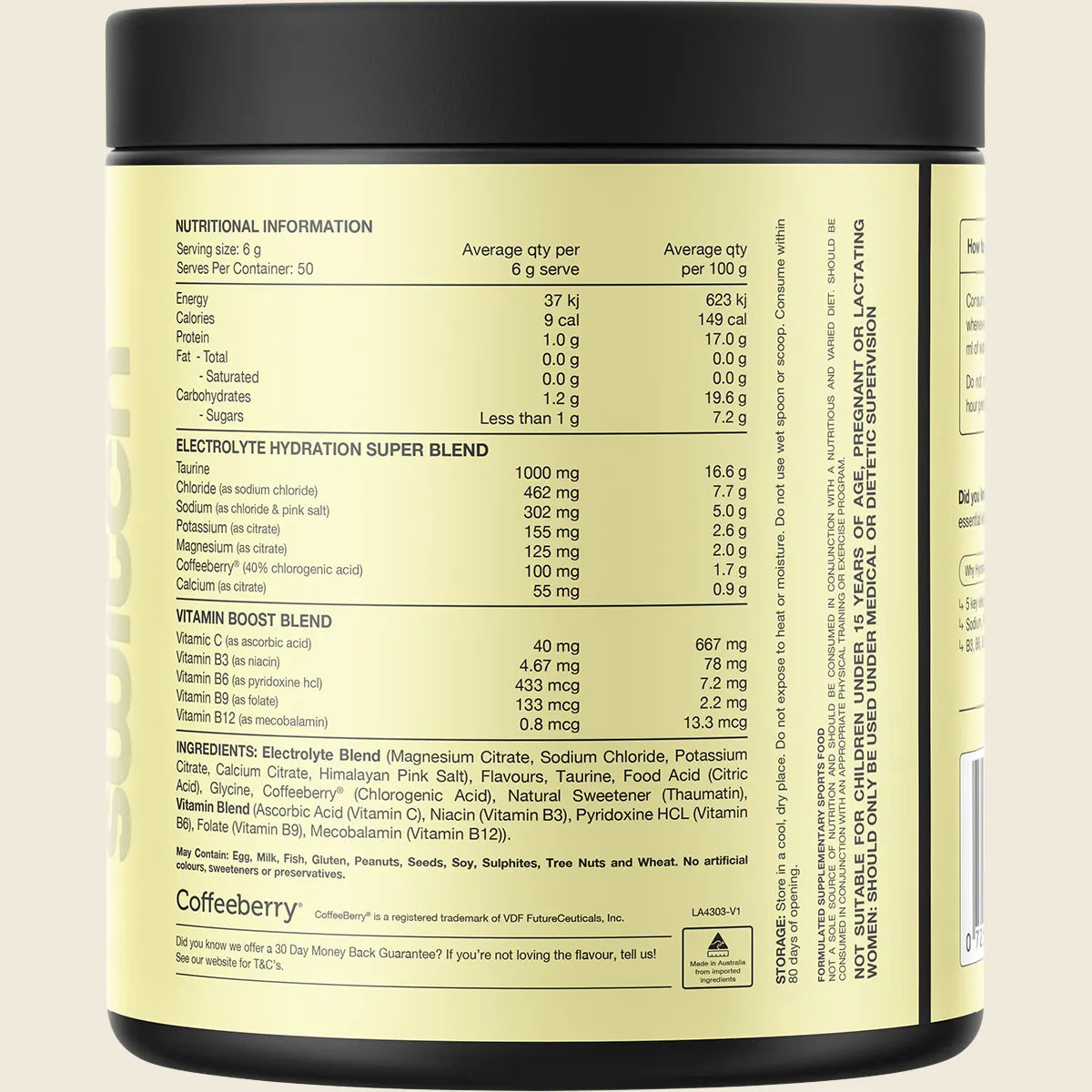 Switch Nutrition Hydrate Powder - 300g (50 Serves) - Kiwi Watermelon