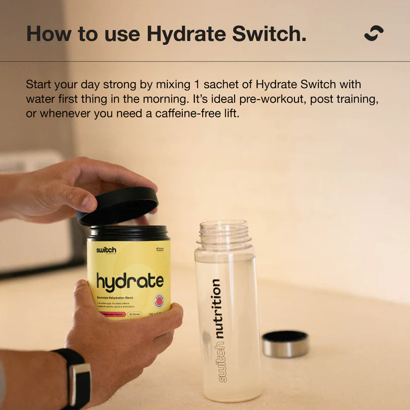 Switch Nutrition Hydrate Powder - 300g (50 Serves) - Lemon Lime