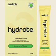 Switch Nutrition Hydrate Sachets - 20 x 8g Sachet - Lemon Lime