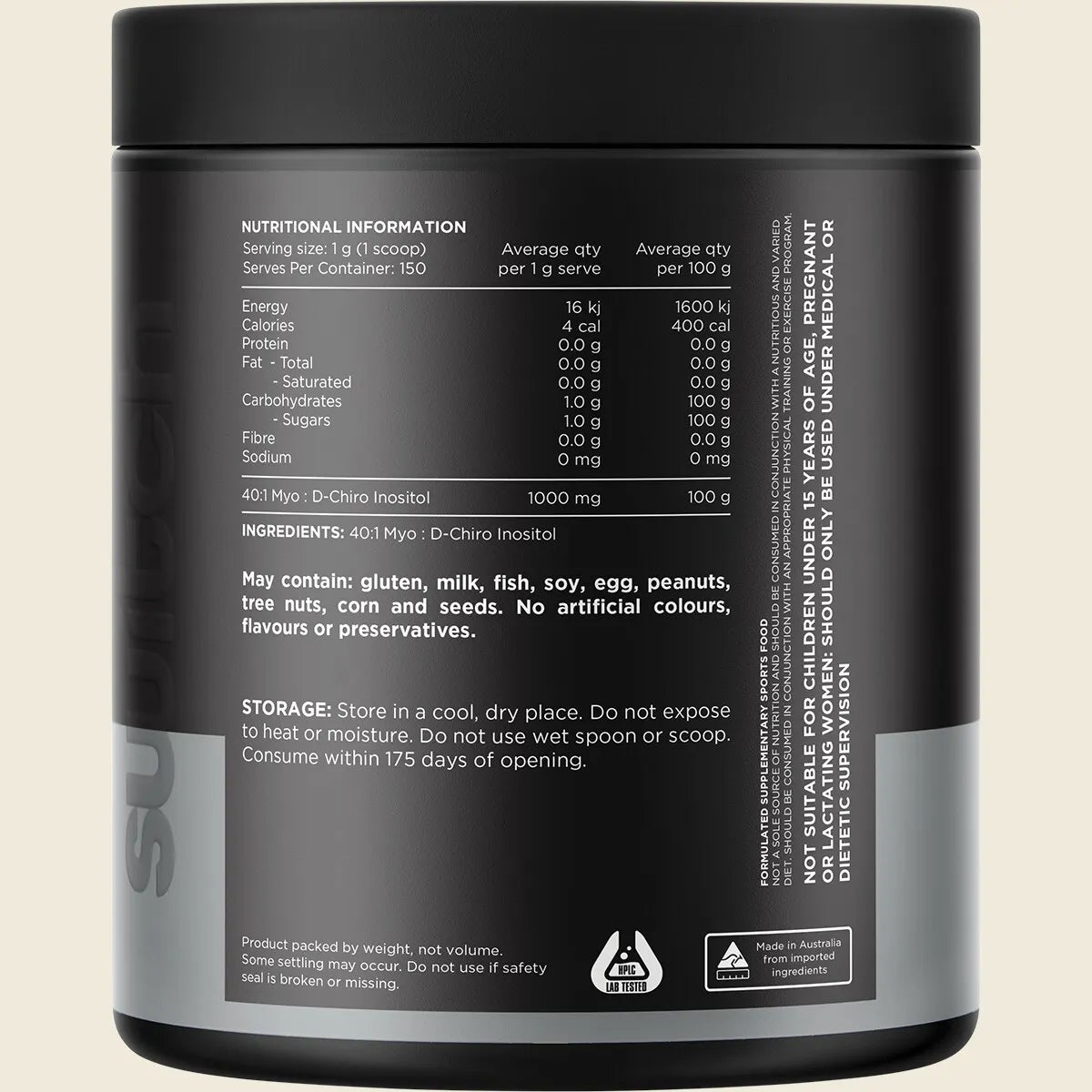 Switch Nutrition Inositol Powder - 150g (150 Serves)