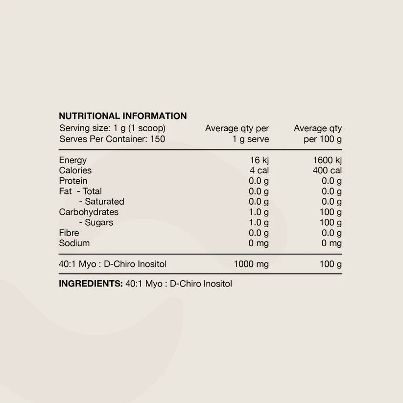 Switch Nutrition Inositol Powder - 150g (150 Serves)