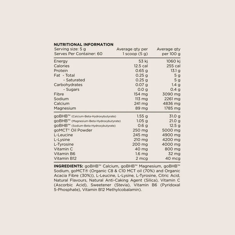 Switch Nutrition Keto Powder - 150g (30 Serves) - Peach Mango