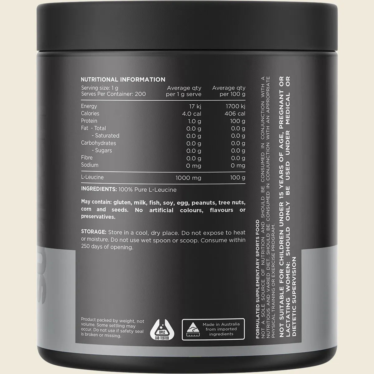 Switch Nutrition Leucine Powder - 200g (200 Serves)