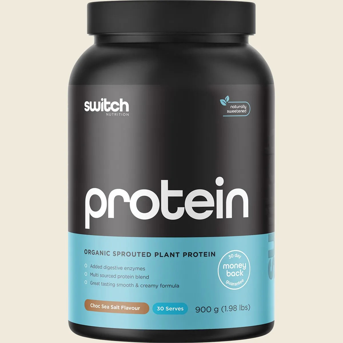 Switch Nutrition Plant Protein - 900g (30 Serves) - Choc Sea Salt