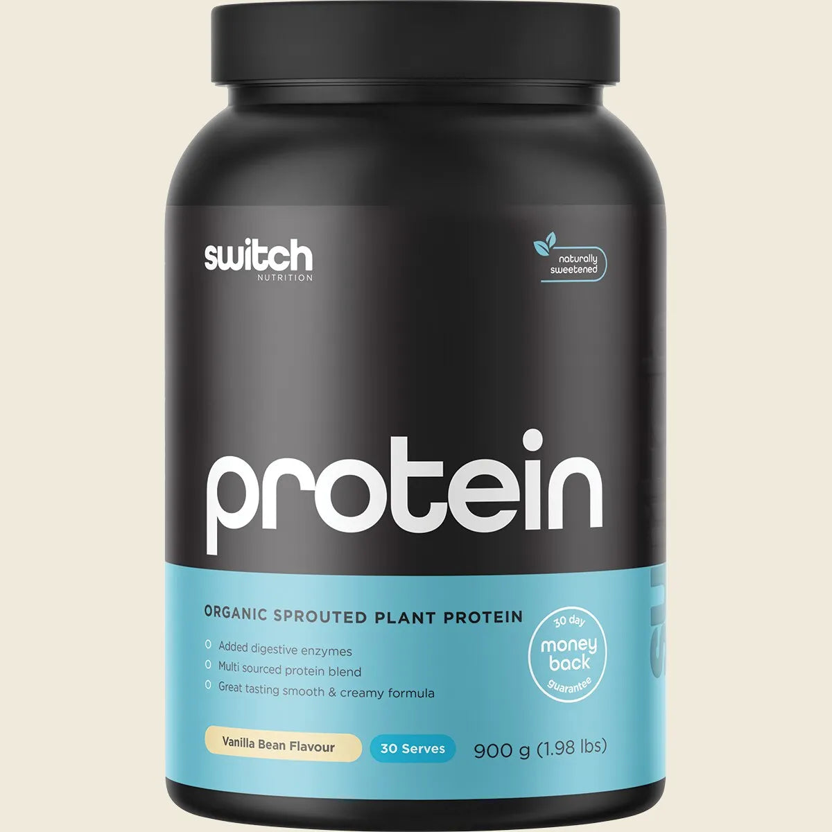 Switch Nutrition Plant Protein - 900g (30 Serves) - Vanilla Bean