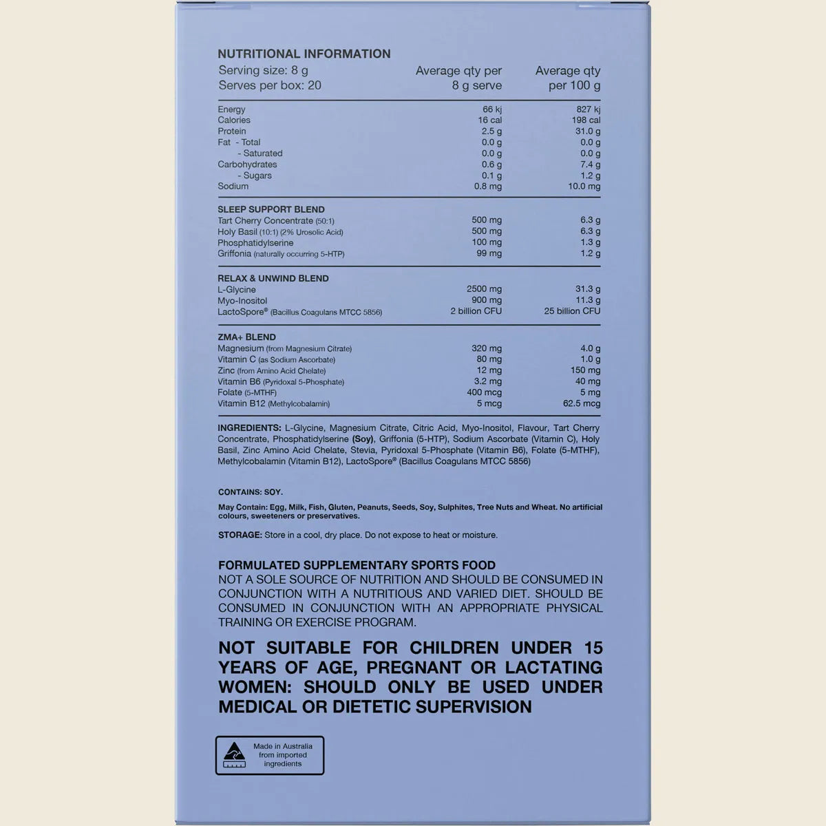Switch Nutrition Sleep - 20 x 8g - Tropical Fruit
