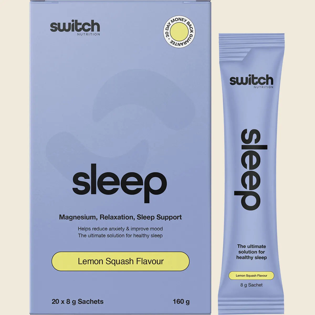 Switch Nutrition Sleep - 20 x 8g Sachets - Lemon Squash