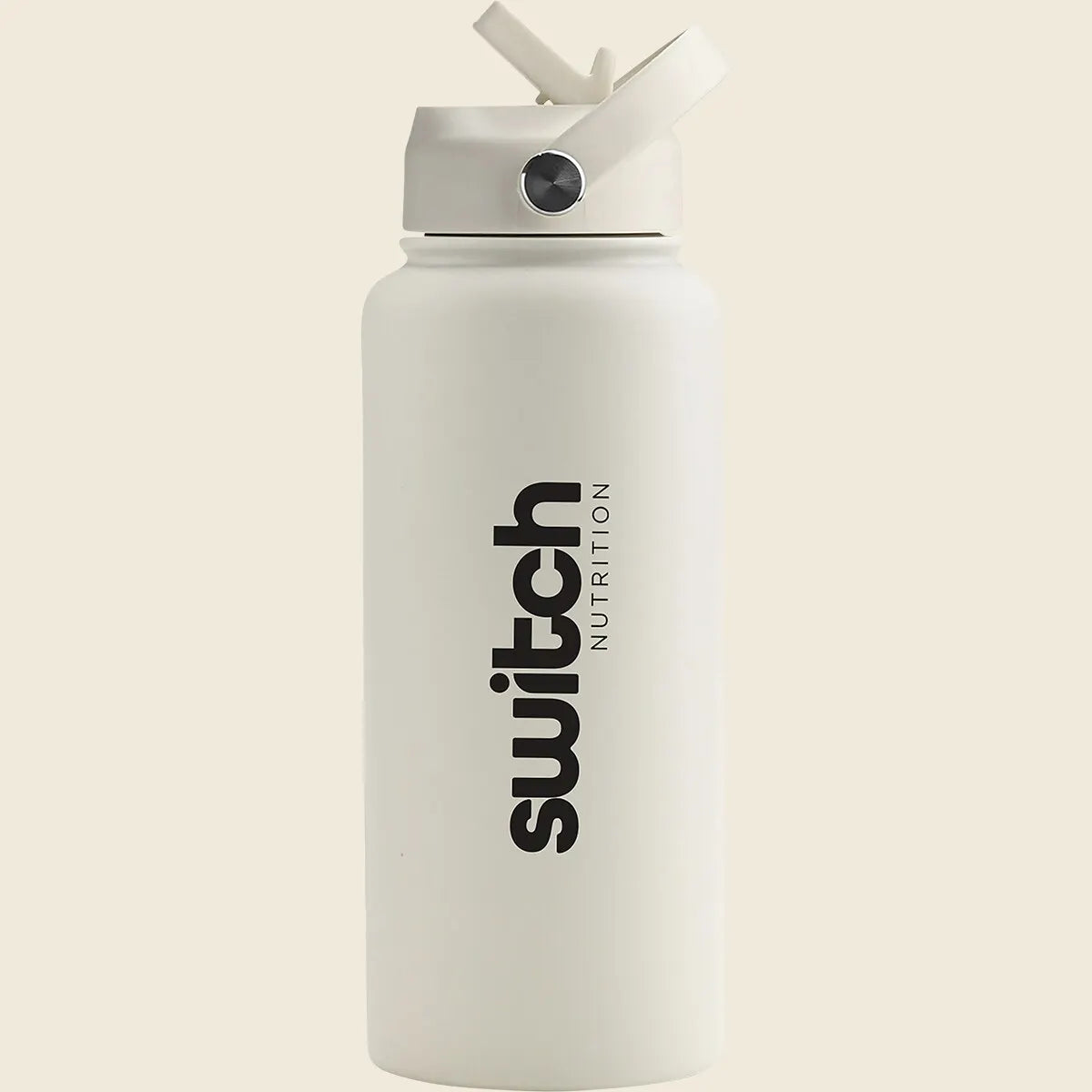 Switch Nutrition Stainless Steel Water Bottle - 1L Cream