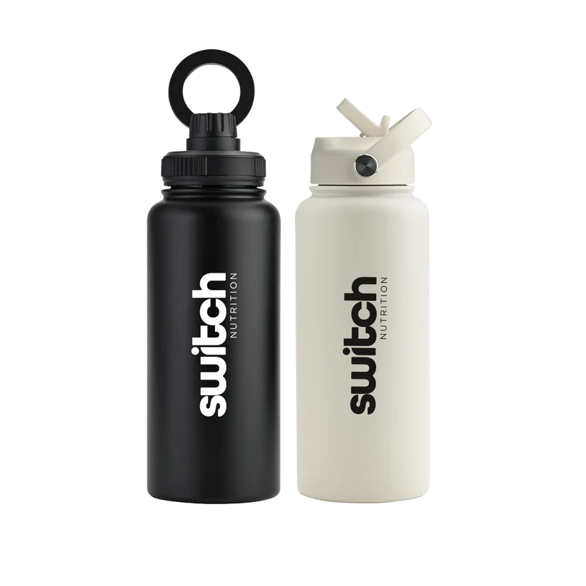 Switch Nutrition Stainless Steel Water Bottle - 1L Cream