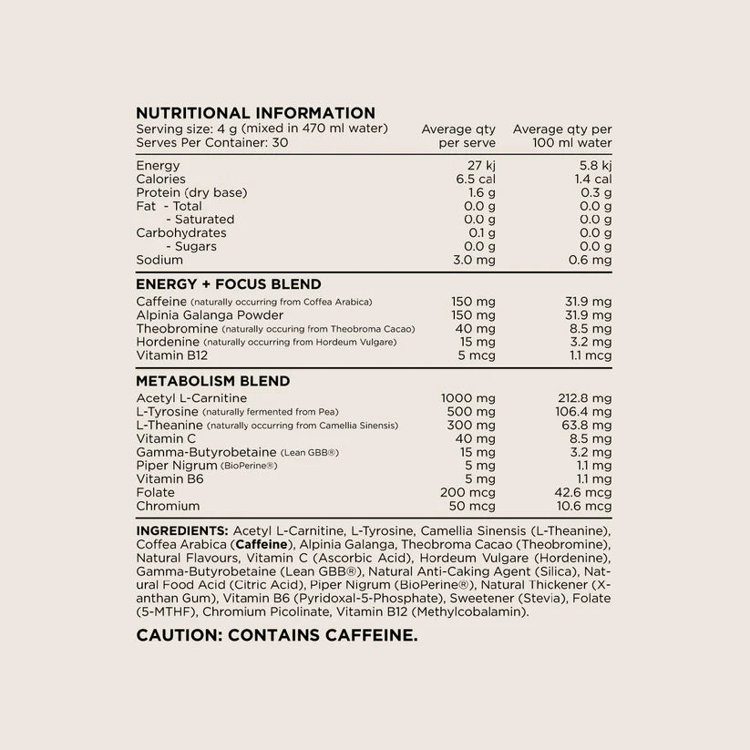 Switch Nutrition Thermal Powder - 120g (30 Serves) - Pineapple Lime