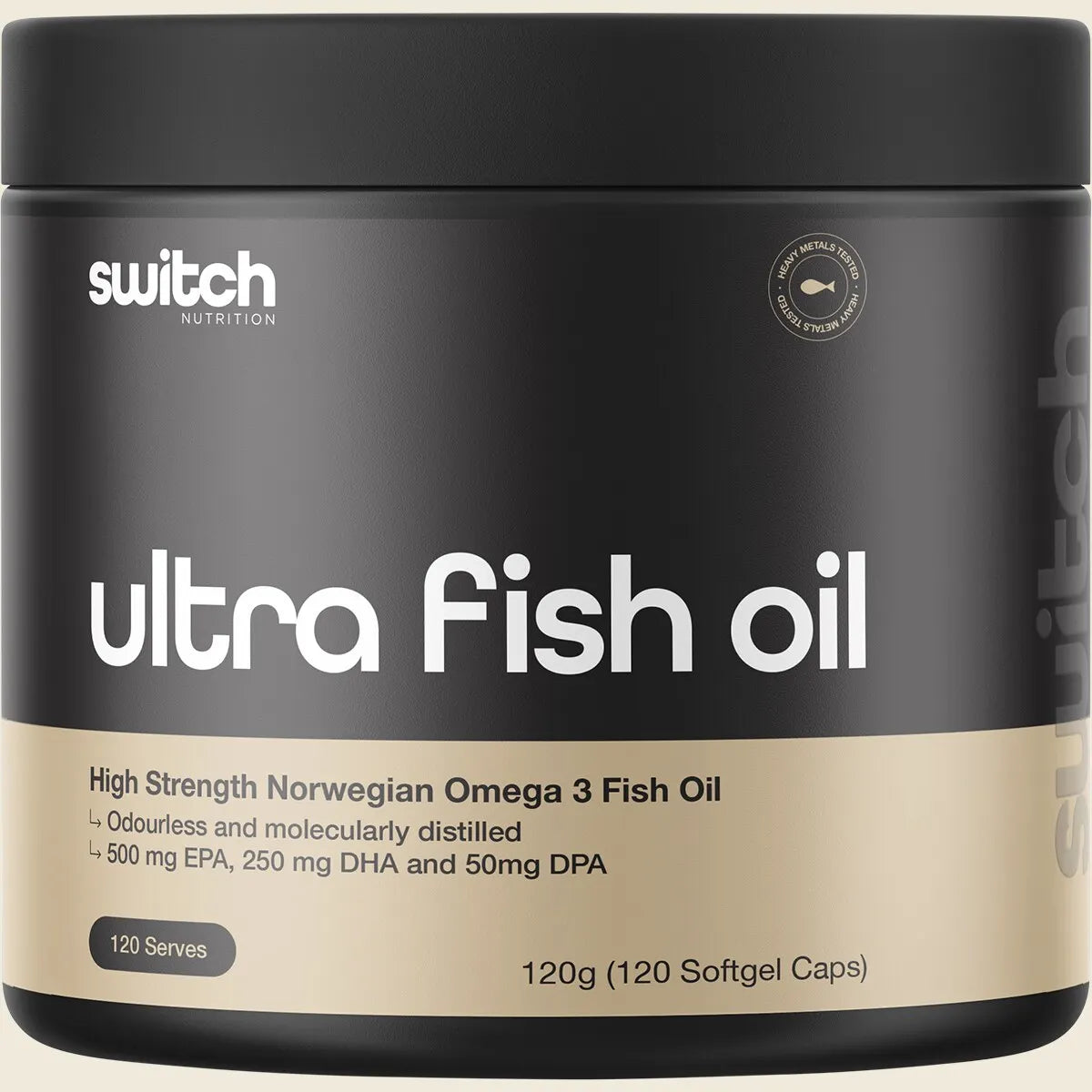 Switch Nutrition Ultra Fish Oil - 120 Soft Gel Caps