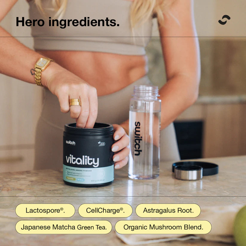 Switch Nutrition Vitality Tub - 150g (30 Serves) - Exotic Fruit