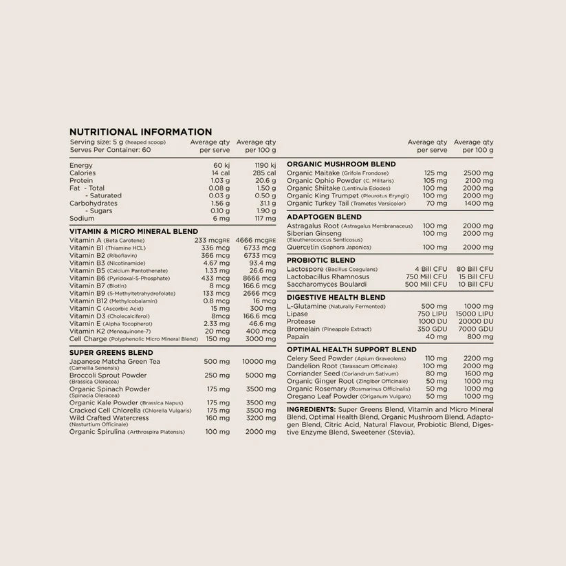 Switch Nutrition Vitality Tub - 150g (30 Serves) - Exotic Fruit