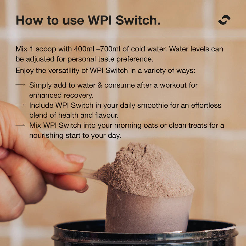 Switch Nutrition WPI Protein - 900g (30 Serves) - Milk Chocolate