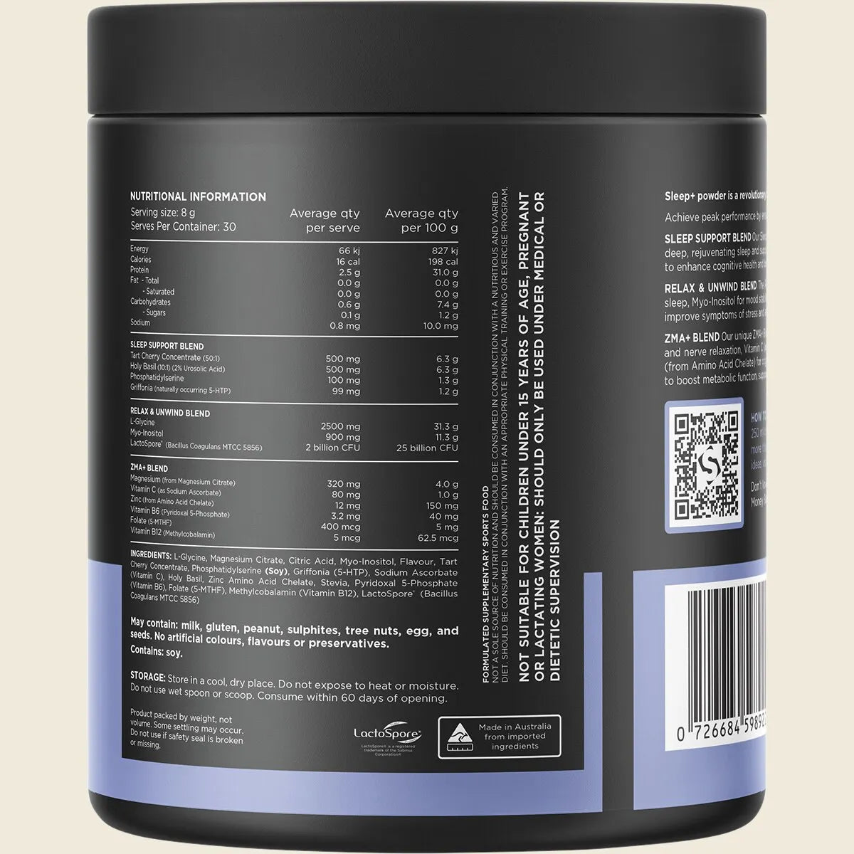 Switch Sleep+ - 240g (30 Serves) - Lemon Squash