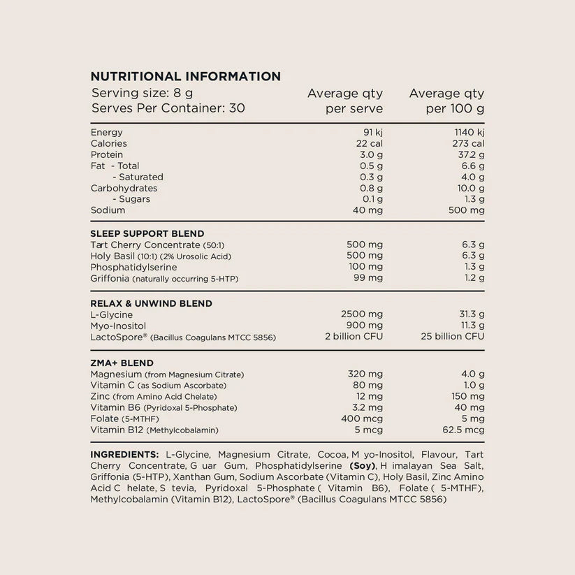Switch Sleep+ - 240g (30 Serves) - Lemon Squash
