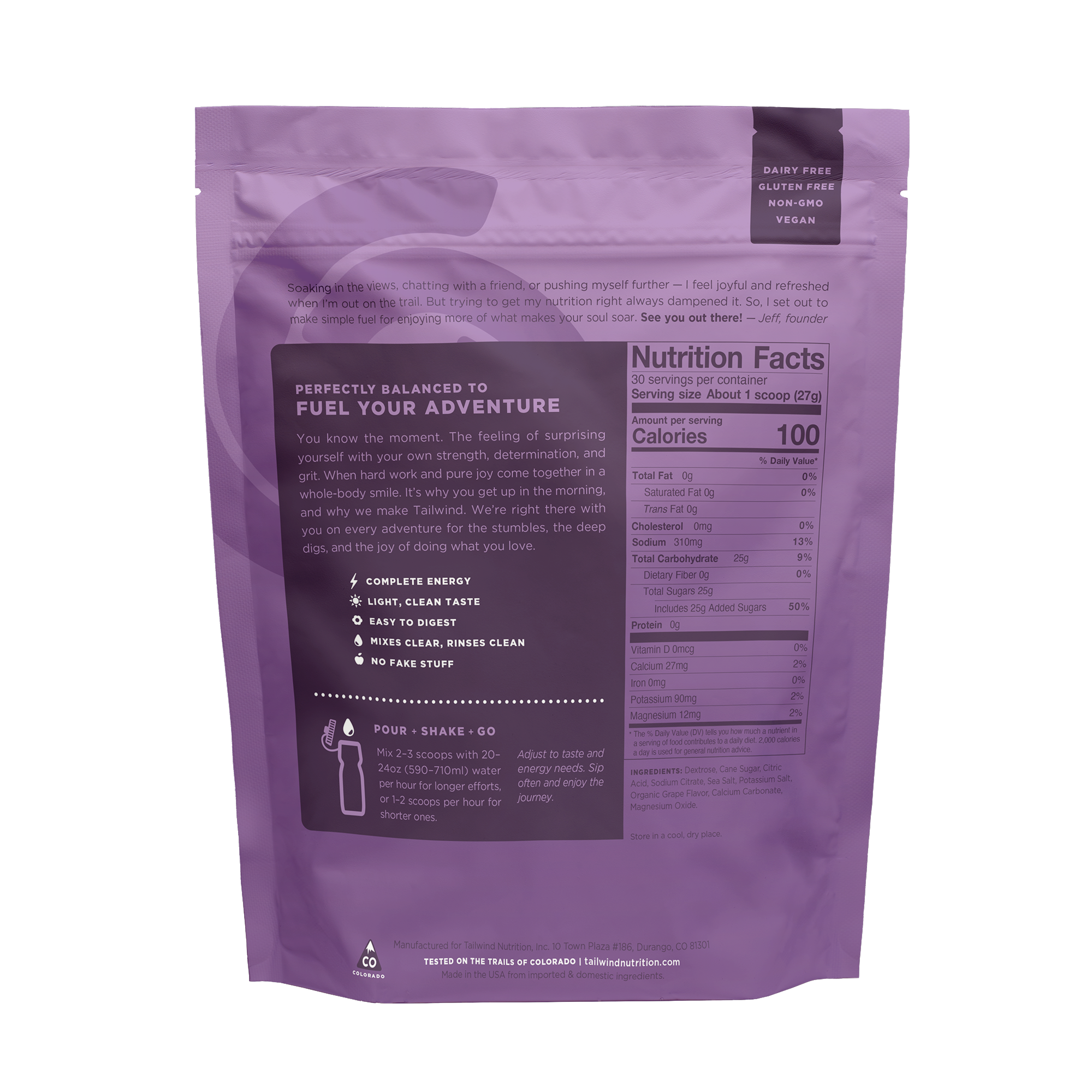 Tailwind Endurance Fuel - Grape - 30 Serves