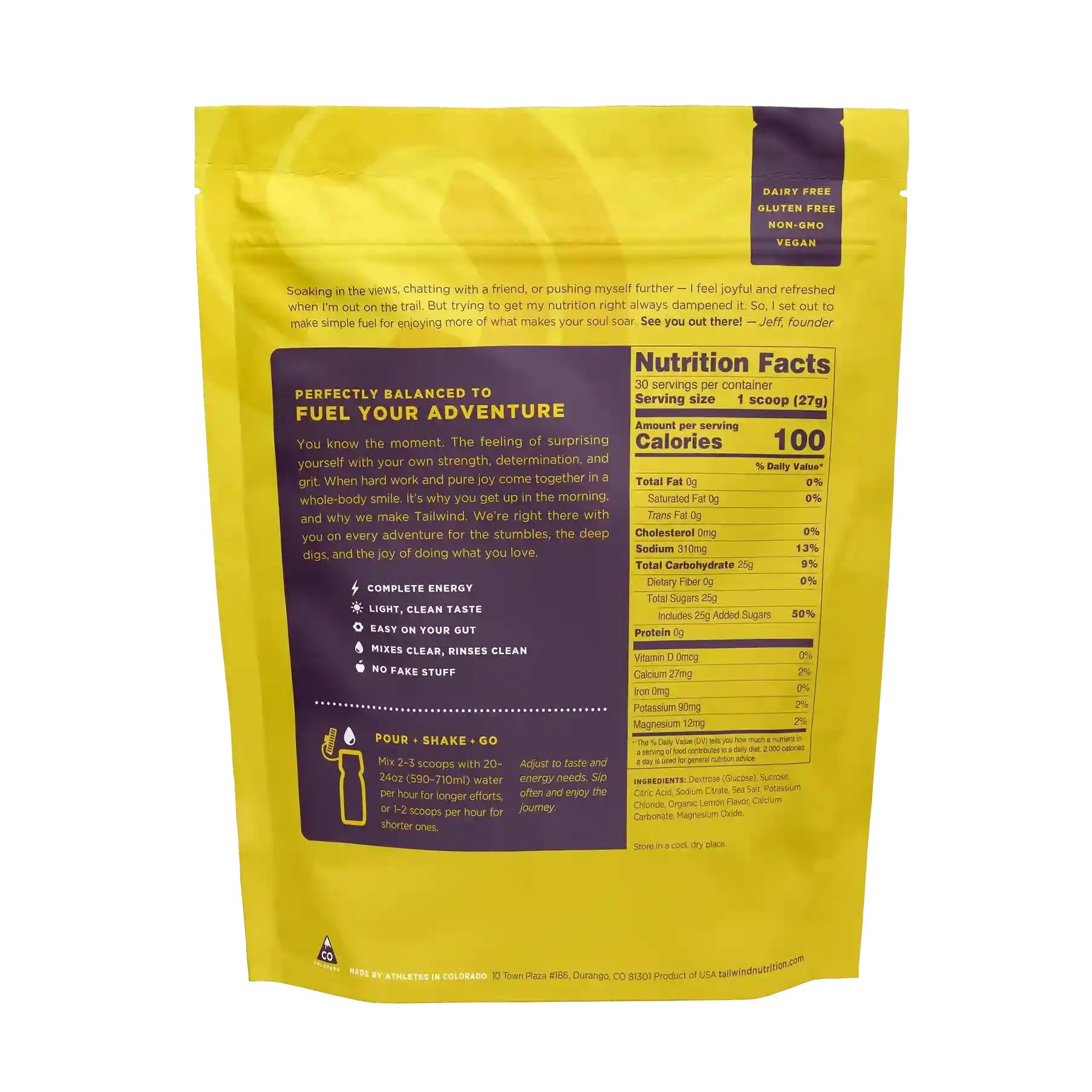 Tailwind Endurance Fuel - Lemon - 30 Serves