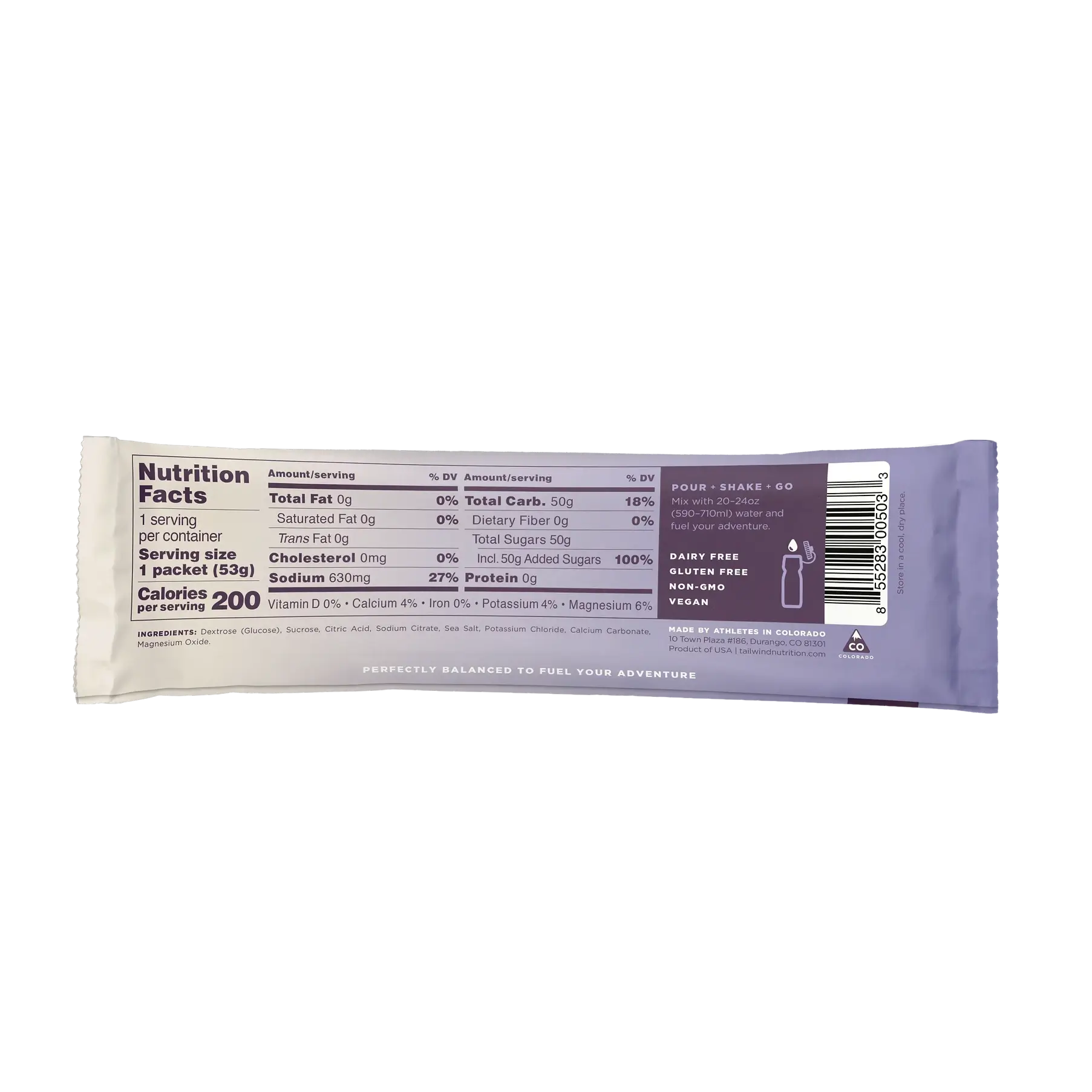 Tailwind Endurance Fuel - Naked (Unflavoured) - Stick (Single)