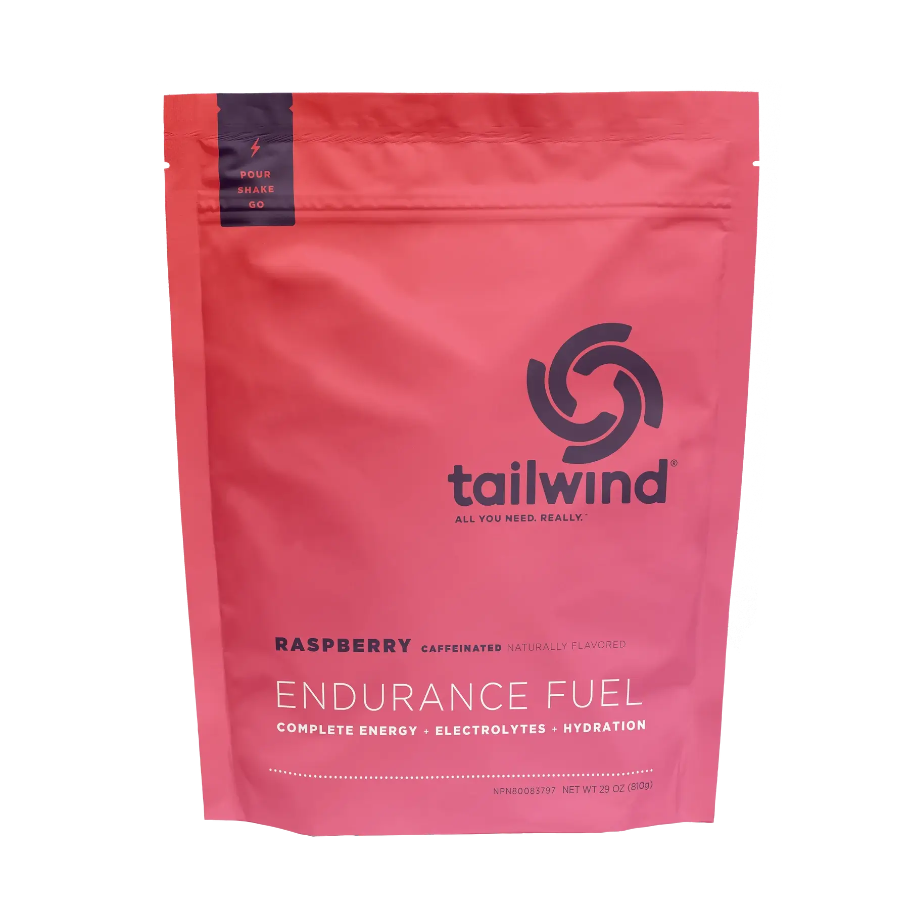 Tailwind Endurance Fuel Caffeinated - Raspberry - 30 Serves