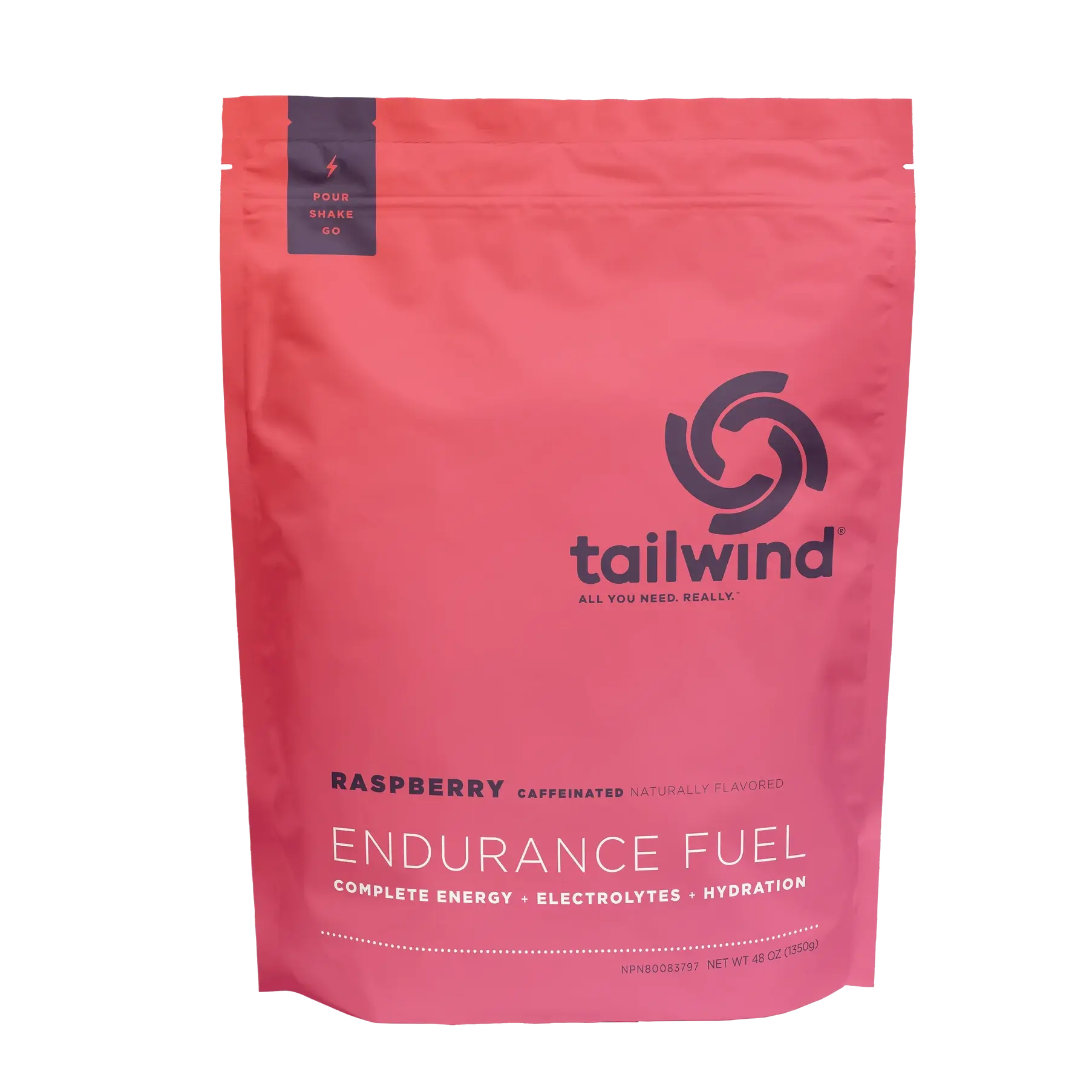 Tailwind Endurance Fuel Caffeinated - Raspberry - 50 Serves