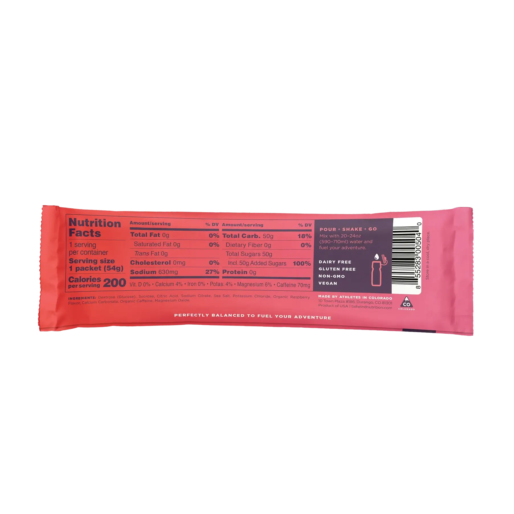 Tailwind Endurance Fuel Caffeinated - Raspberry - Stick (Single)