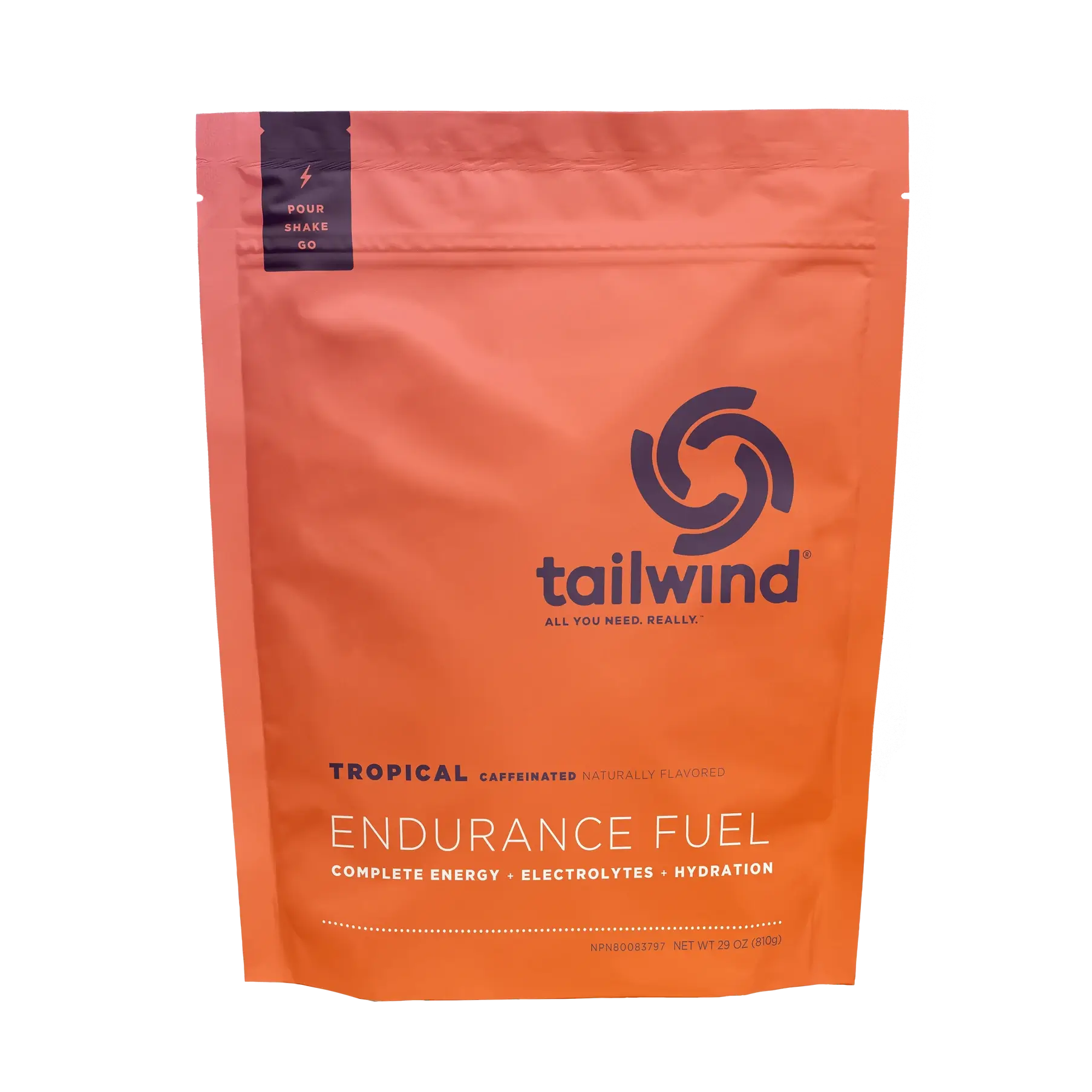 Tailwind Endurance Fuel Caffeinated - Tropical - 30 Serves