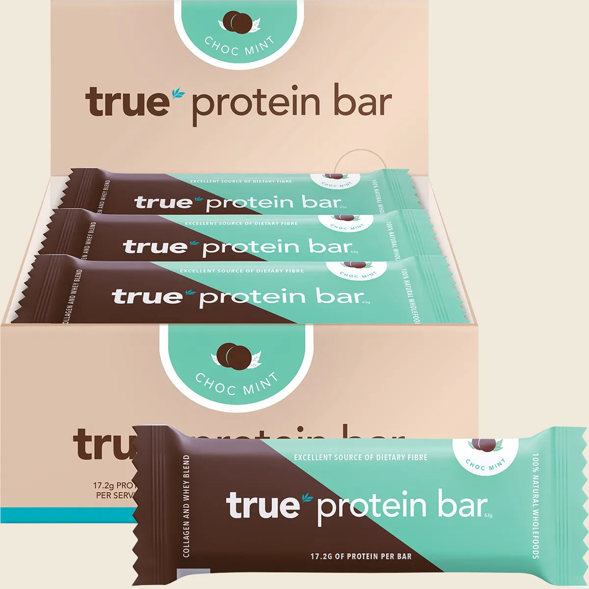 True Protein Bar - Choc Mint - 63g (Single)