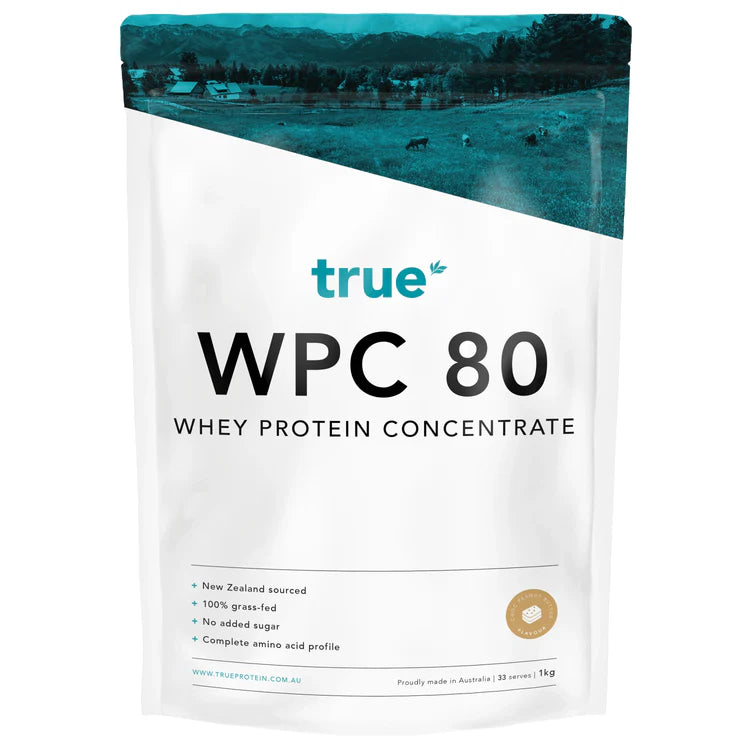 True WPC 80 Whey Protein Concentrate - Choc Peanut Butter - 1kg (33 Serves)