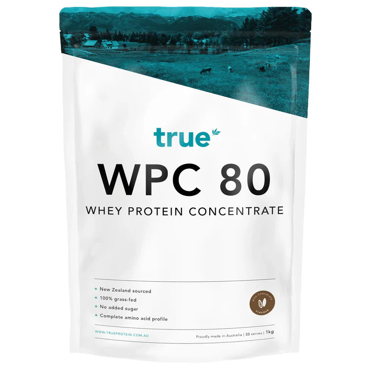 True WPC 80 Whey Protein Concentrate - Rich Chocolate - 1kg (33 Serves)