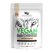 White Wolf Vegan All in One Pea Protein - Unflavoured - 1kg (33 Serves)