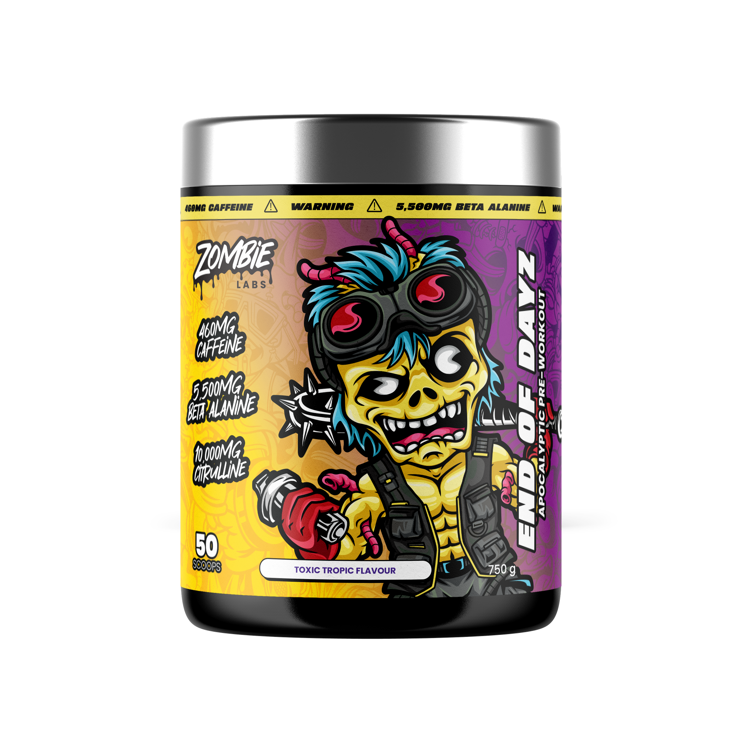 Zombie Labs End of Dayz Pre-Workout - 750g (50 Scoops) - Toxic Tropic