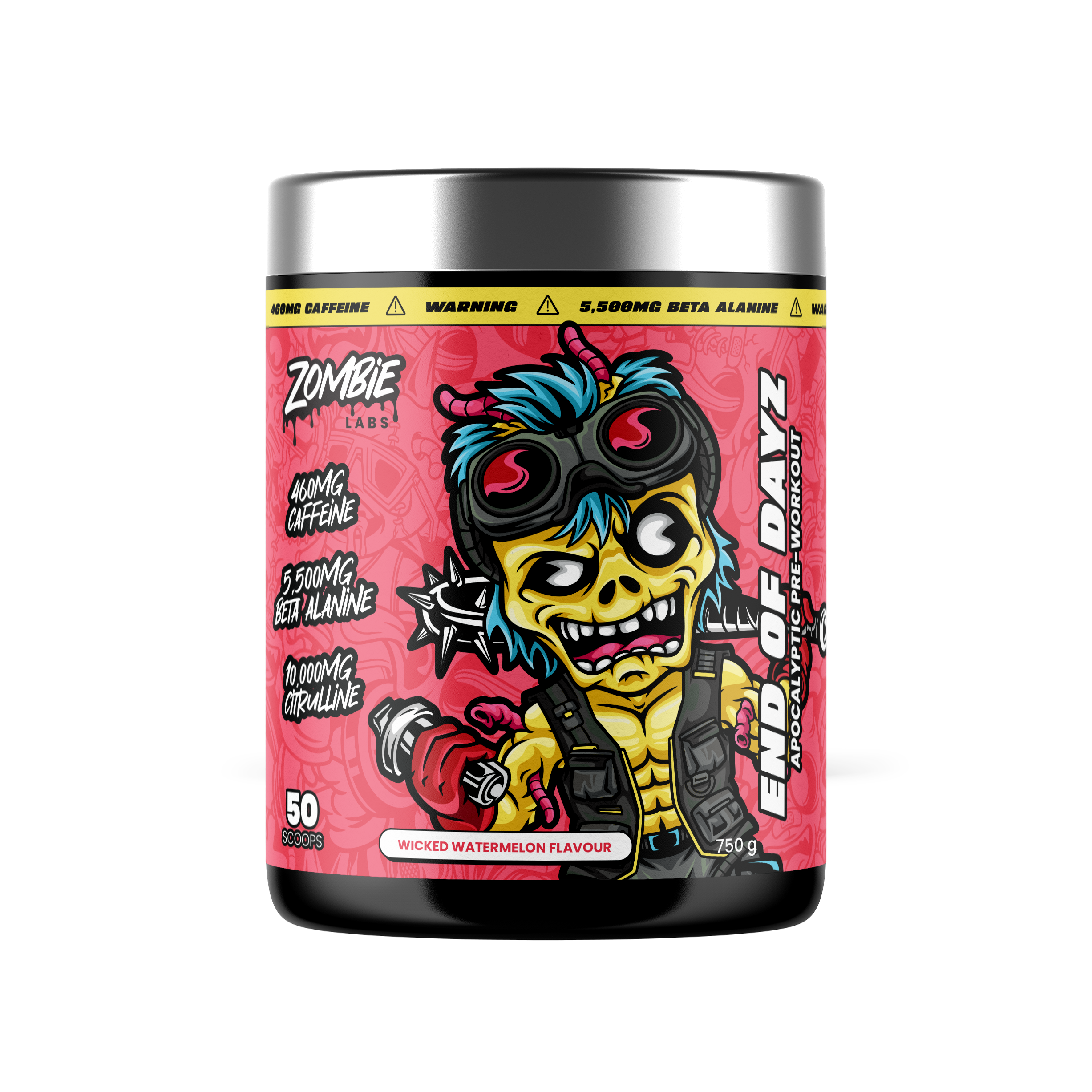 Zombie Labs End of Dayz Pre-Workout - 750g (50 Scoops) - Wicked Watermelon