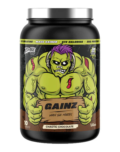 Zombie Labs Gainz Mass Gainer + Creatine - Chaotic Chocolate - 1.6kg