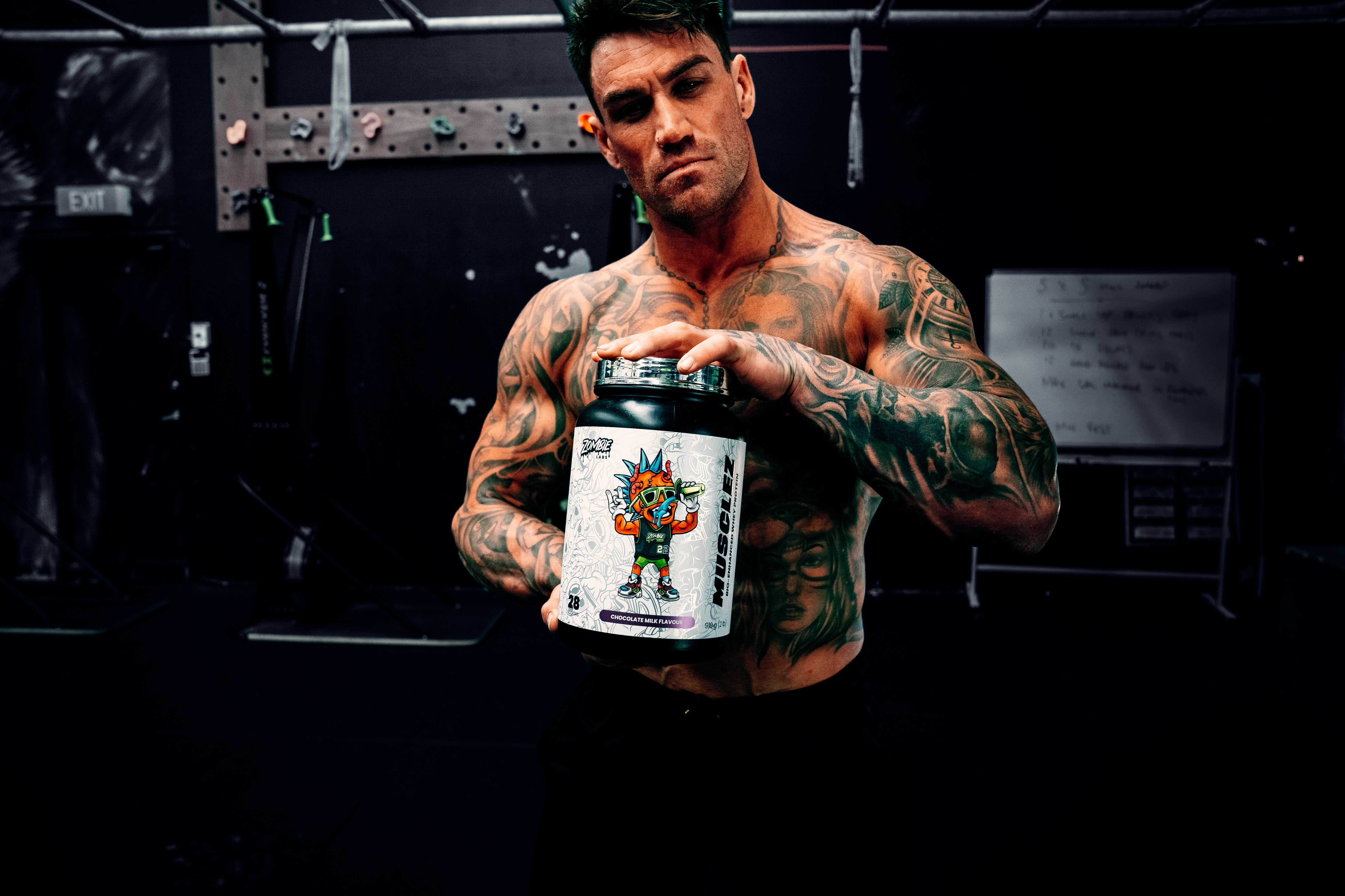 Zombie Labs Musclez Bio-Enhanced Whey Protein - 910g (28 Scoops) - Strawberry Milkshake