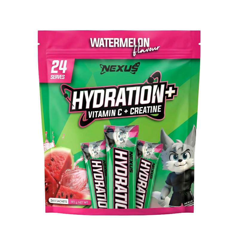 Nexus Hydration+ Electrolyte & Creatine - 24 x Sachets (192g) - Watermelon