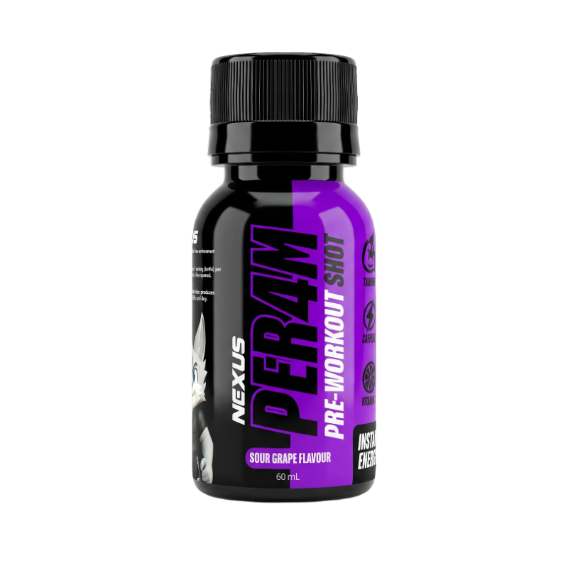 Nexus PER4M Pre-Workout Shot - Sour Grape Flavour - 60ml